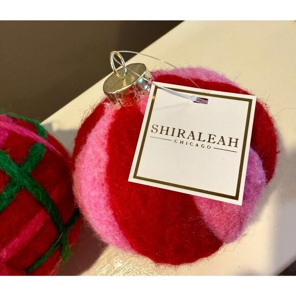 Shiraleah "Love" Assorted Set Of 4 
Felt Christmas Ornaments - Picture 3 of 8